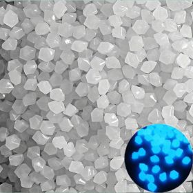 500pcs/bag Luminous Stones Glow In The Dark Pebbles, Home Garden Decoration Outdoor Yard Lawn Path Decor, Aquarium Glow Rocks (quantity: 500pcs/bag, Color: White)