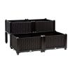 Set of 4 Elevated Flower Vegetable Grow Planter Box