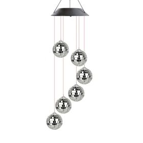 Outdoor Decorative Hanging Solar Wind Chimes for Patio & Garden(USPS Shipping) (Type: Style A, Color: As pic show)